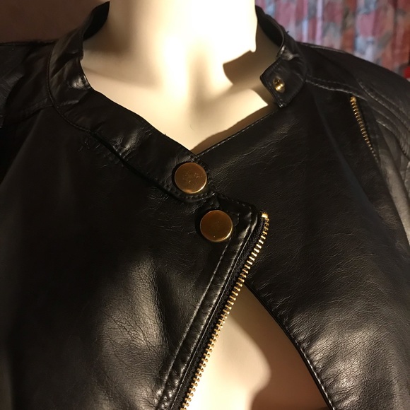 Black leather jacket - Picture 3 of 3